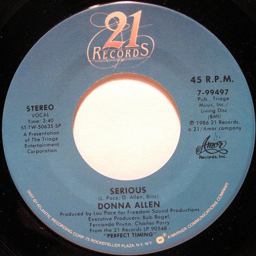 Donna Allen - Serious (7")