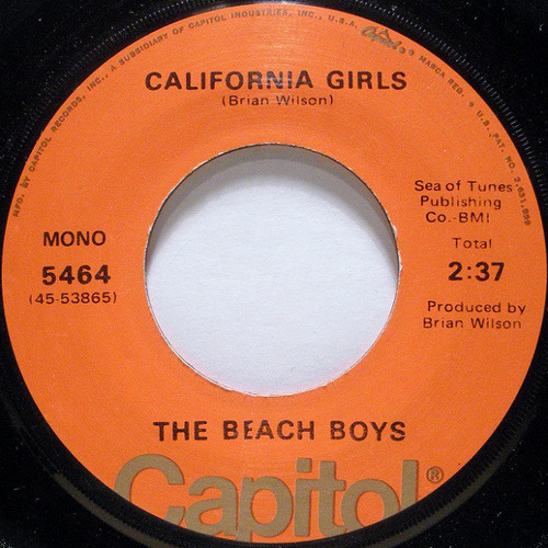 The Beach Boys - California Girls (7", Single, Mono, RE, Jac)