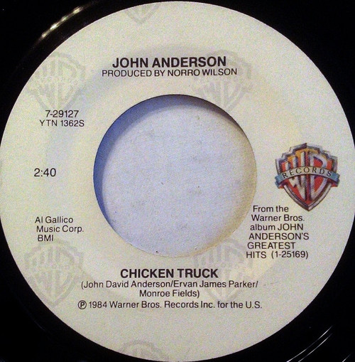 John Anderson (3) - Chicken Truck - Warner Bros. Records - 7-29127 - 7", Single 1139624950