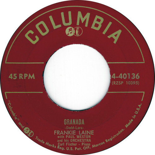 Frankie Laine - Granada - Columbia - 4-40136 - 7" 1139651954