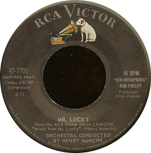 Henry Mancini And His Orchestra - Mr. Lucky / Floating Pad - RCA Victor - 47-7705 - 7", Single 1140300918