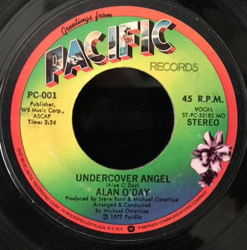 Alan O'Day - Undercover Angel - Pacific Records (6) - PC-001 - 7", Single, Styrene, Mon 1140609956