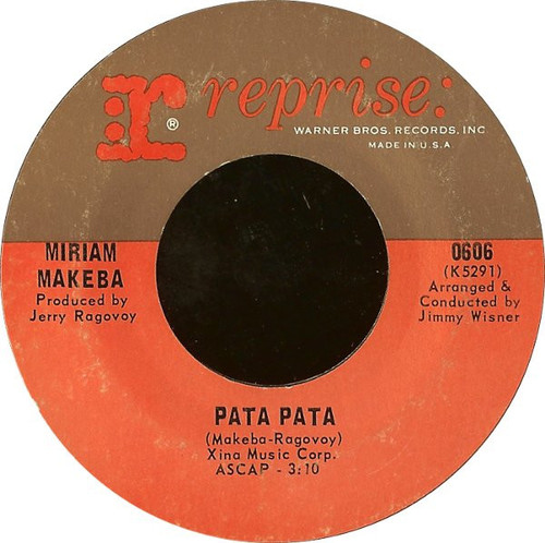 Miriam Makeba - Pata Pata / The Ballad Of The Sad Young Men - Reprise Records - 606 - 7", Single, Styrene, Pit 1140737710