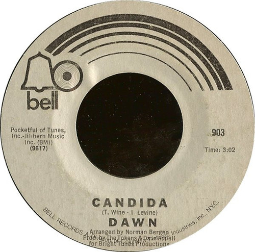 Dawn (5) - Candida / Look At... - Bell Records - 903 - 7", Single, Styrene, Mon 1140749340