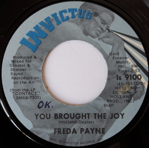 Freda Payne - You Brought The Joy (7", Single)