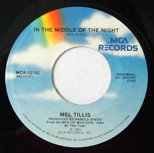 Mel Tillis - In The Middle Of The Night (7", Single)