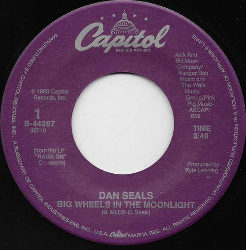 Dan Seals - Big Wheels In The Moonlight / Factory Town - Capitol Records - B-44267 - 7", Single 1142721520