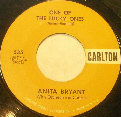 Anita Bryant - Love Look Away (7", Single)