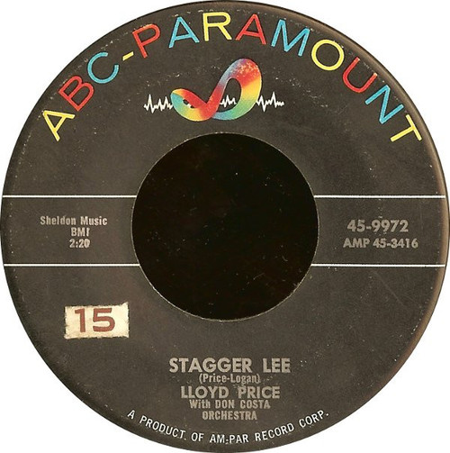 Lloyd Price With Don Costa Orchestra - Stagger Lee  - ABC-Paramount - 45-9972 - 7", Single 1144195479