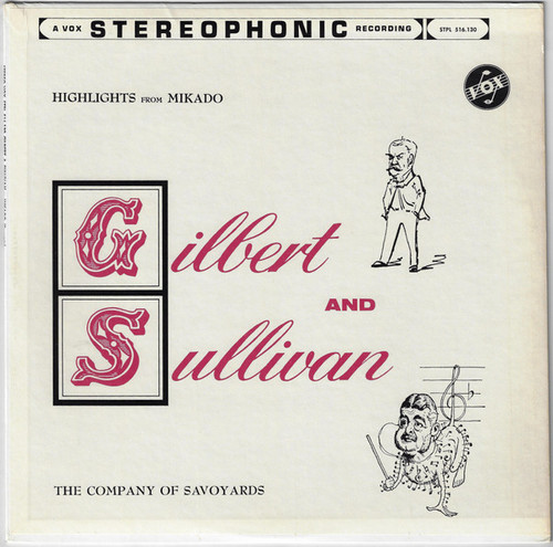 Gilbert And Sullivan* / The Company Of Savoyards - Highlights From Mikado (LP, Album)
