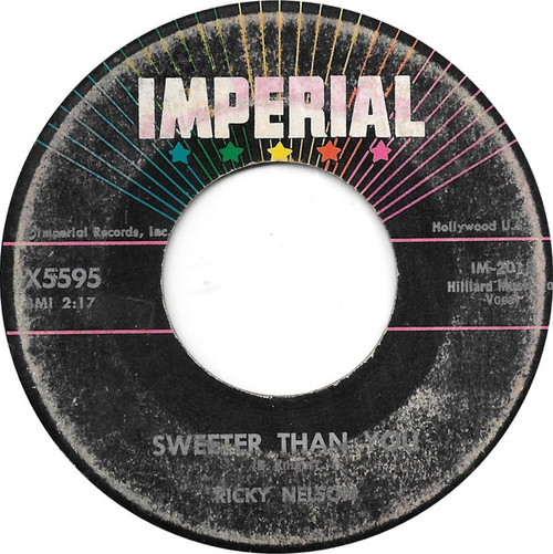 Ricky Nelson (2) - Sweeter Than You  (7")