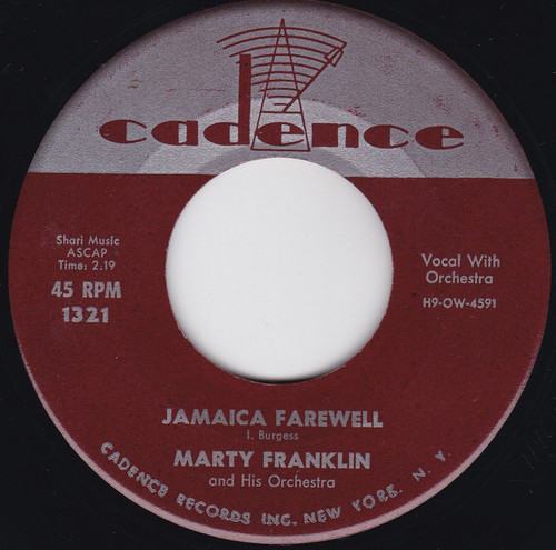 Marty Franklin And His Orchestra* - Jamaica Farewell / Mama Looka Booboo (7", Single)