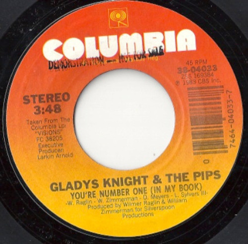 Gladys Knight & The Pips* - You're Number One (In My Book) (7")