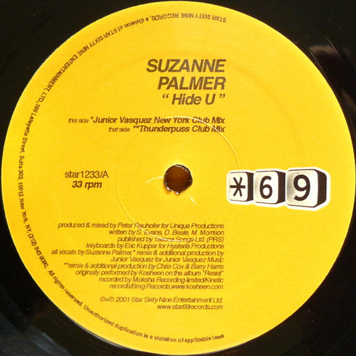 Suzanne Palmer - Hide U  (12")