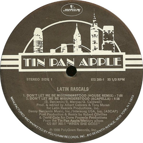 The Latin Rascals - Don't Let Me Be Misunderstood - Tin Pan Apple, Mercury - 872 265-1 - 12" 1154040820