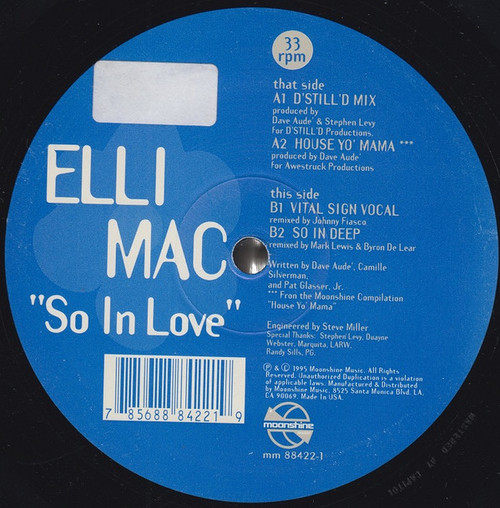 Elli Mac - So In Love (12", Single, Gen)