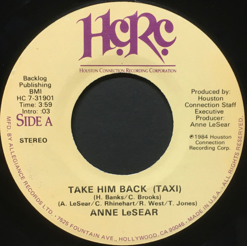 Anne LeSear - Take Him Back (Taxi) (7")