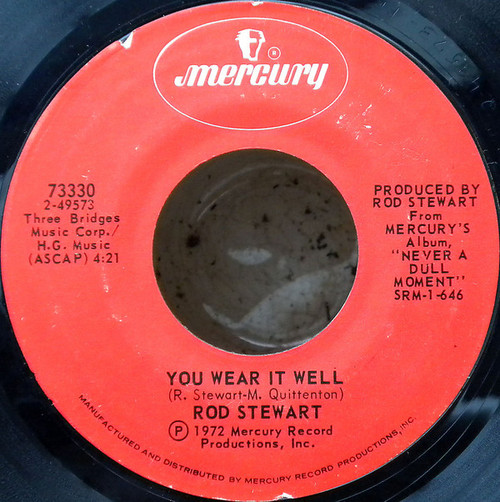 Rod Stewart - You Wear It Well (7", Single, Styrene, Phi)