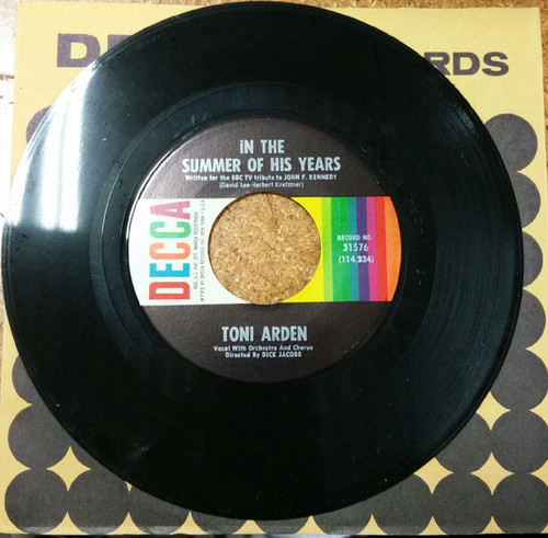 Toni Arden - In The Summer Of His Years / My Heart Is A Chapel (7")