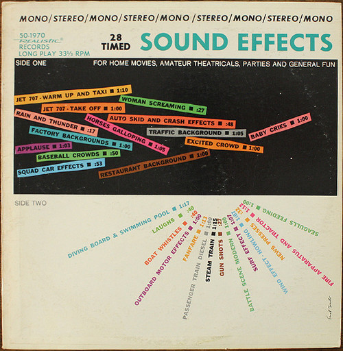 No Artist - 28 Timed Sound Effects - Realistic - 50-1970 - LP, Album, Mono 1154484591