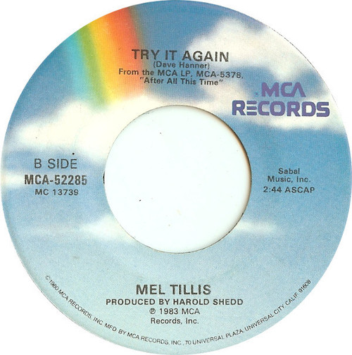 Mel Tillis - She Meant Forever When She Said Goodbye (7")