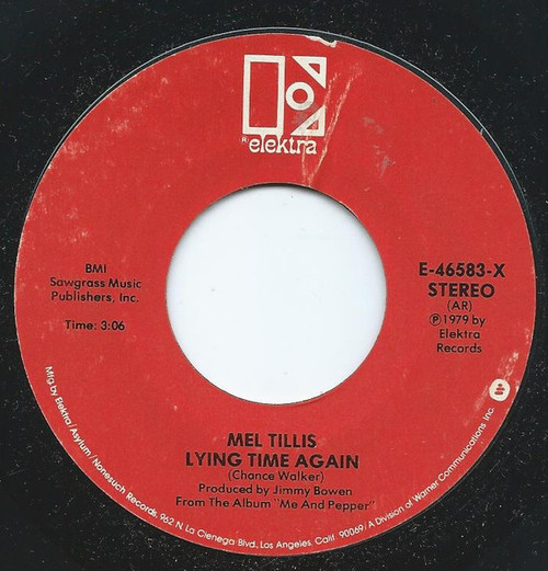 Mel Tillis - Lying Time Again - Elektra, Elektra - E-46583-X, E-46583-Y - 7", Single 1154947053