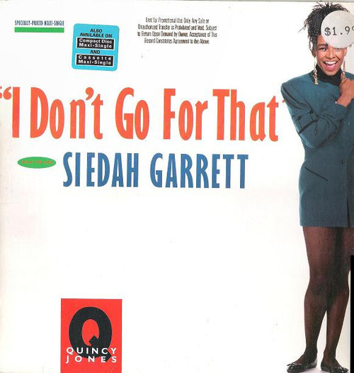 Quincy Jones Featuring Siedah Garrett - I Don't Go For That (12", Maxi)