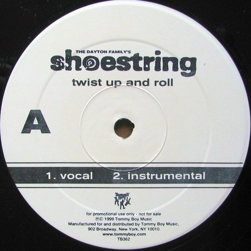 Shoestring - Twist It Up And Roll - Tommy Boy - TB362 - 12", Promo 1155318903