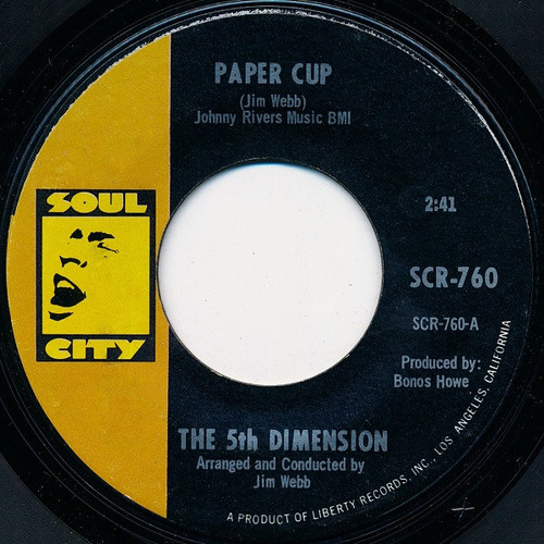 The 5th Dimension* - Paper Cup (7", Single, Styrene, She)