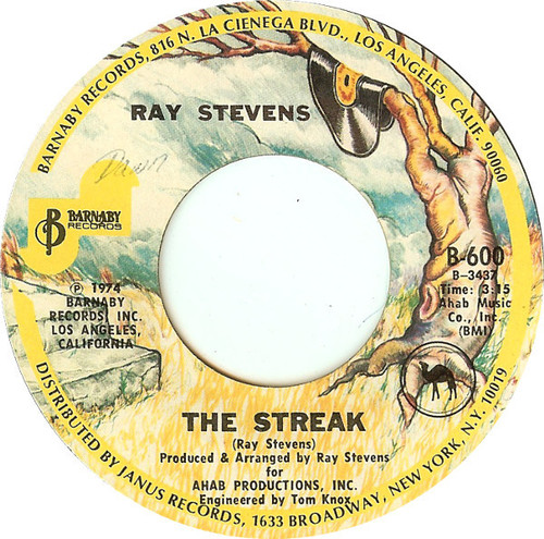 Ray Stevens - The Streak - Barnaby Records - B-600 - 7", Single, San 1155943282
