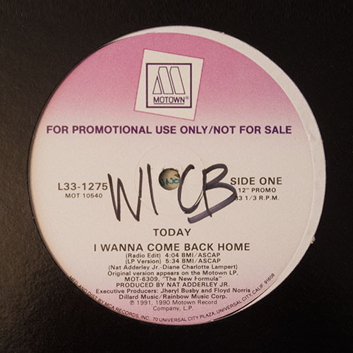 Today - I Wanna Come Back Home (12")