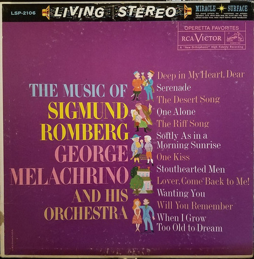 The Melachrino Orchestra - The Music Of Sigmund Romberg - RCA Victor - LSP-2106 - LP, Album 1156893679