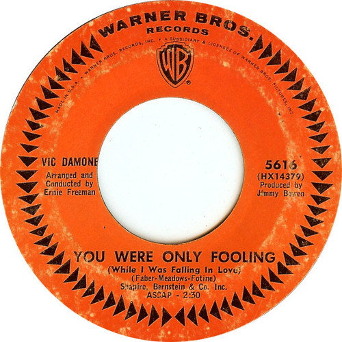 Vic Damone - You Were Only Fooling - Warner Bros. Records - 5616 - 7", Single, Ter 1157212319