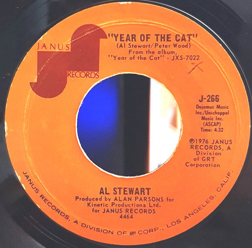 Al Stewart - Year Of The Cat - Janus Records - J-266 - 7", Single, Styrene, Ter 1157296598