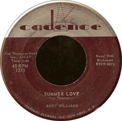 Andy Williams - Lonely Street (7")