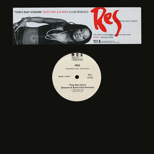 Res - They-Say Vision (Bastone & Burnz Remixes) (12", Promo)