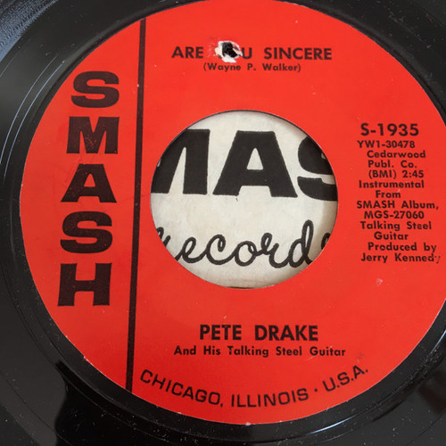 Pete Drake - Are You Sincere (7")