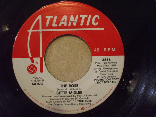 Bette Midler - The Rose (7", Promo, Spe)
