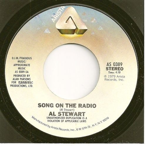 Al Stewart - Song On The Radio / A Man For All Seasons (7", Single)