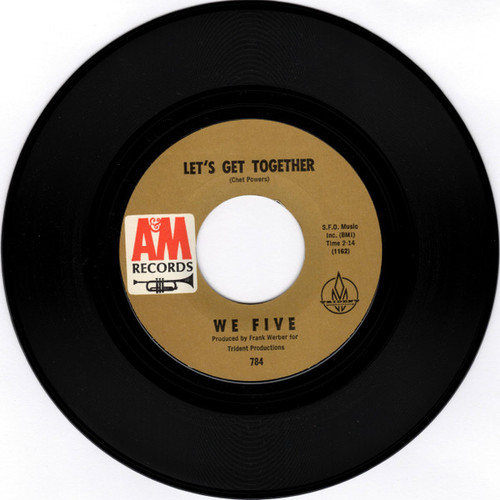 We Five - Let's Get Together / Cast Your Fate To The Wind (7", Single, Mono)