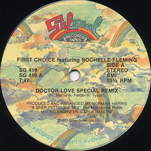 First Choice Featuring Rochelle Fleming - Doctor Love (Special Remix) (12", Single)