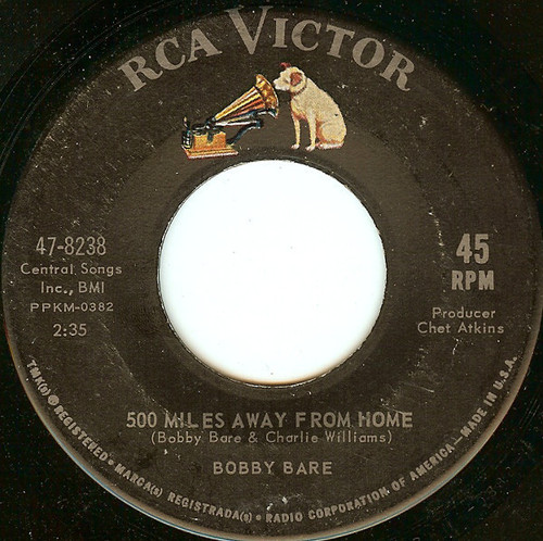 Bobby Bare - 500 Miles Away From Home - RCA Victor - 47-8238 - 7", Single 1161801086