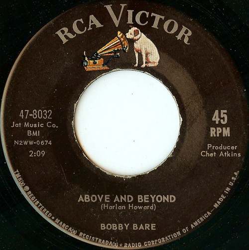 Bobby Bare - Above And Beyond - RCA Victor - 47-8032 - 7", Single, Ind 1161801287