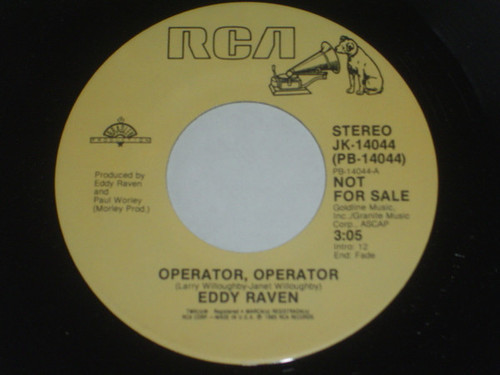 Eddy Raven - Operator, Operator (7", Single, Promo)