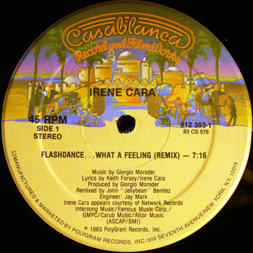 Irene Cara - Flashdance ... What A Feeling (Remix) - Casablanca - 812 353-1 - 12", Single, 53 1161895836