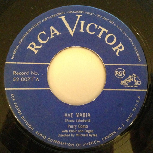 Perry Como - Ave Maria (7", Single)