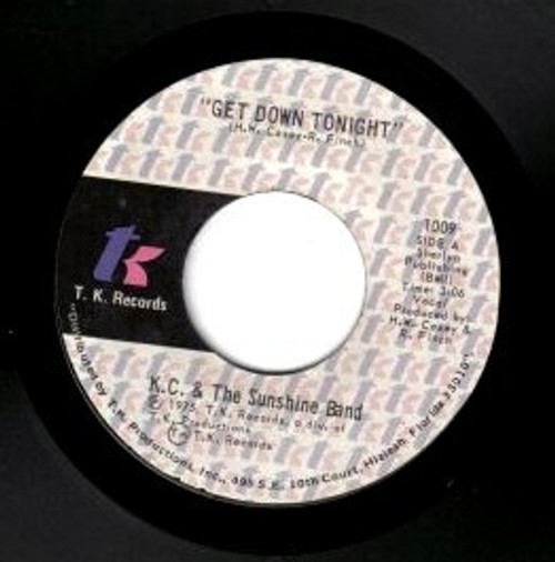 KC & The Sunshine Band - Get Down Tonight - T.K. Records - 1009 - 7" 1162232147