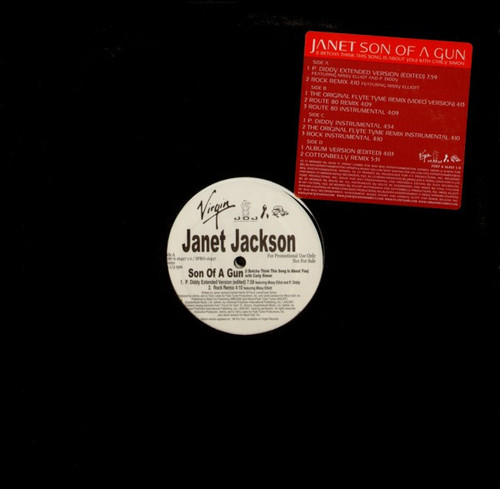 Janet Jackson With Carly Simon - Son Of A Gun (I Betcha Think This Song Is About You) (2x12", Promo)