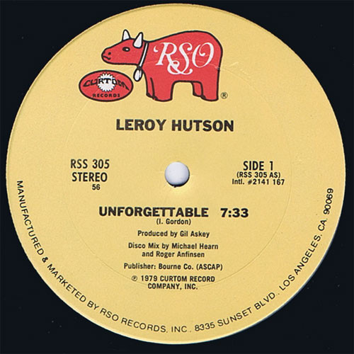 Leroy Hutson - Unforgettable (12", 56)