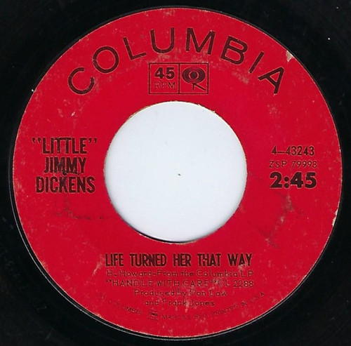 Little Jimmy Dickens - Life Turned Her That Way (7")
